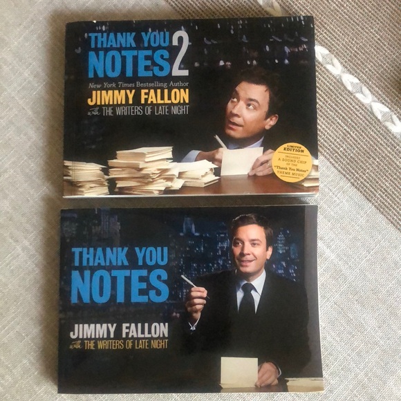 Jimmy Fallon Thank You Notes and Thank You Notes 2 books - Picture 1 of 11